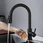 Smart Touchless Kitchen Faucet  Black/Nickel