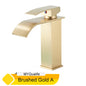 Waterfall Single Hole Bath Sink Faucet