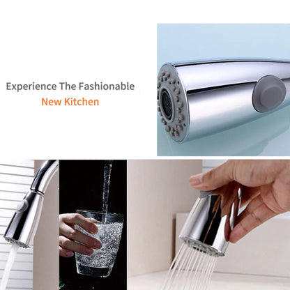 Chrome Kitchen Faucet Pull-Out