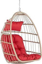 Indoor Outdoor 360 Swivel Hanging Egg Chair Patio Basket Chair