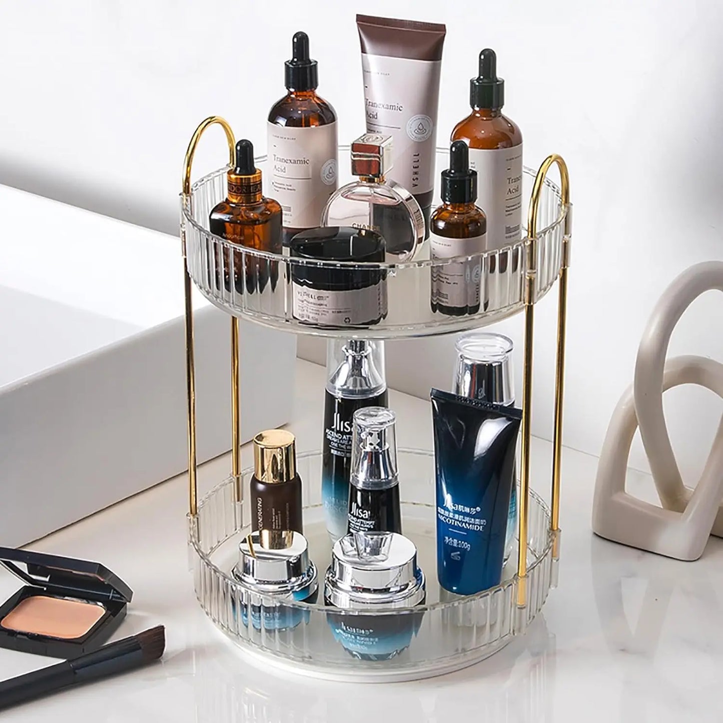 Rotating Makeup Organizer for Skincare Perfume Cosmetic