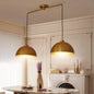 Modern Copper Color Double Pendant Light