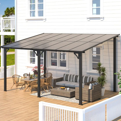 14' x 10' Gazebo for Patio Pergola with Roof