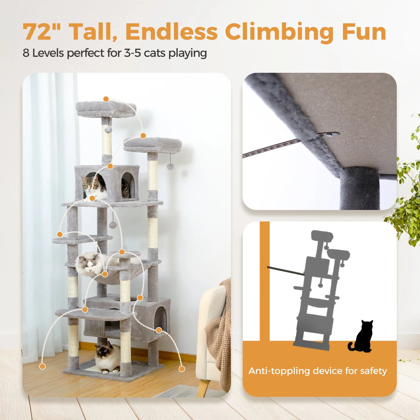 Tower for Indoor Cats Scratching Posts