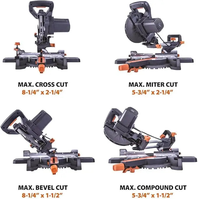 Sliding Miter Saw, 45 Degree Bevel, 50 Degree Miter