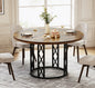 47-Inch Farmhouse Dinning Room Circle Kitchen Table