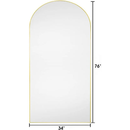 Floor Mirror, Oversized Full Length , Arched 68"×26"