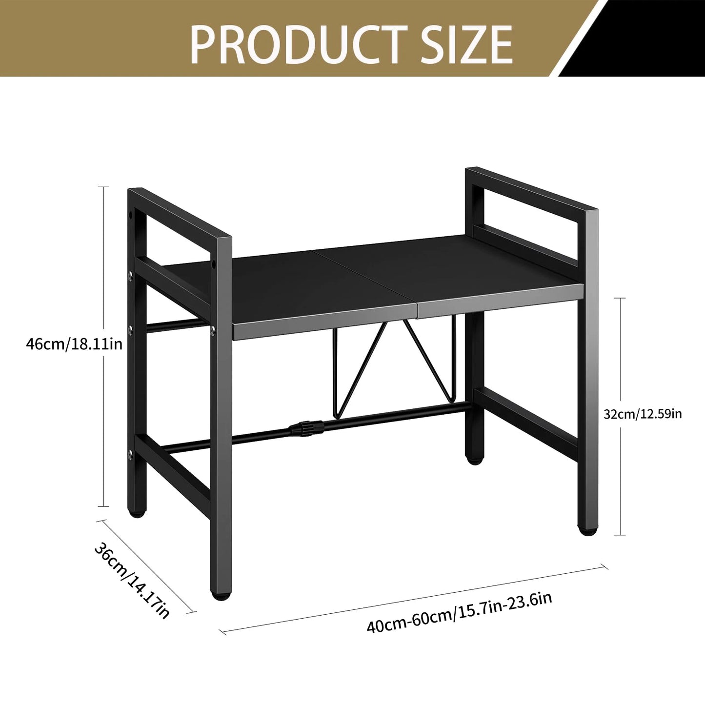 Microwave Shelf Organizer, Tableware Storage