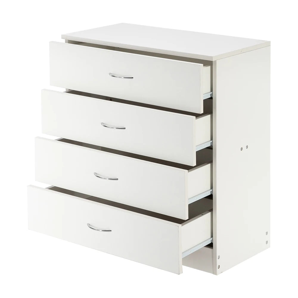 Modern Simple 4-Drawer Dresser White