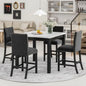 Square Faux Marble Table and Chairs for Family Kitchen