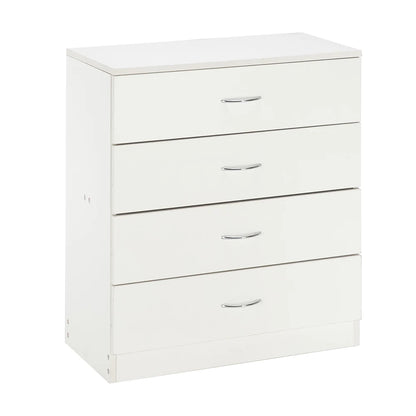 Modern Simple 4-Drawer Dresser White