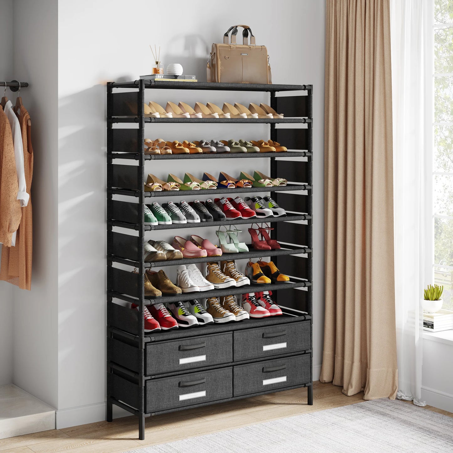 Multi-layer storage Rack, bedroom furniture Shoe Shelf for 50 Pair