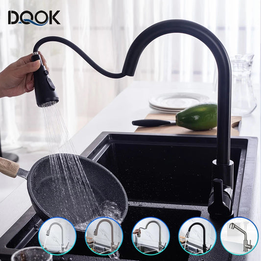 Black Kitchen Pull Out Faucet