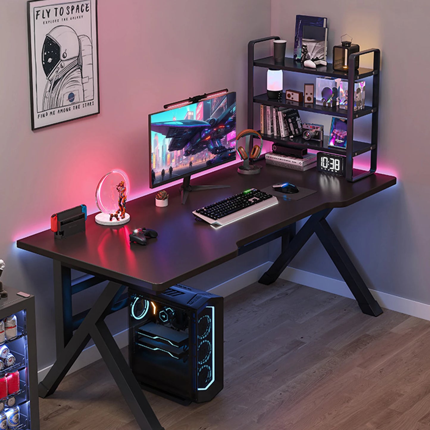 Corner Gaming Computer Desk with Large Desktop