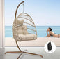 Outdoor Patio Wicker with Stand, Swing Hammock Egg Chair