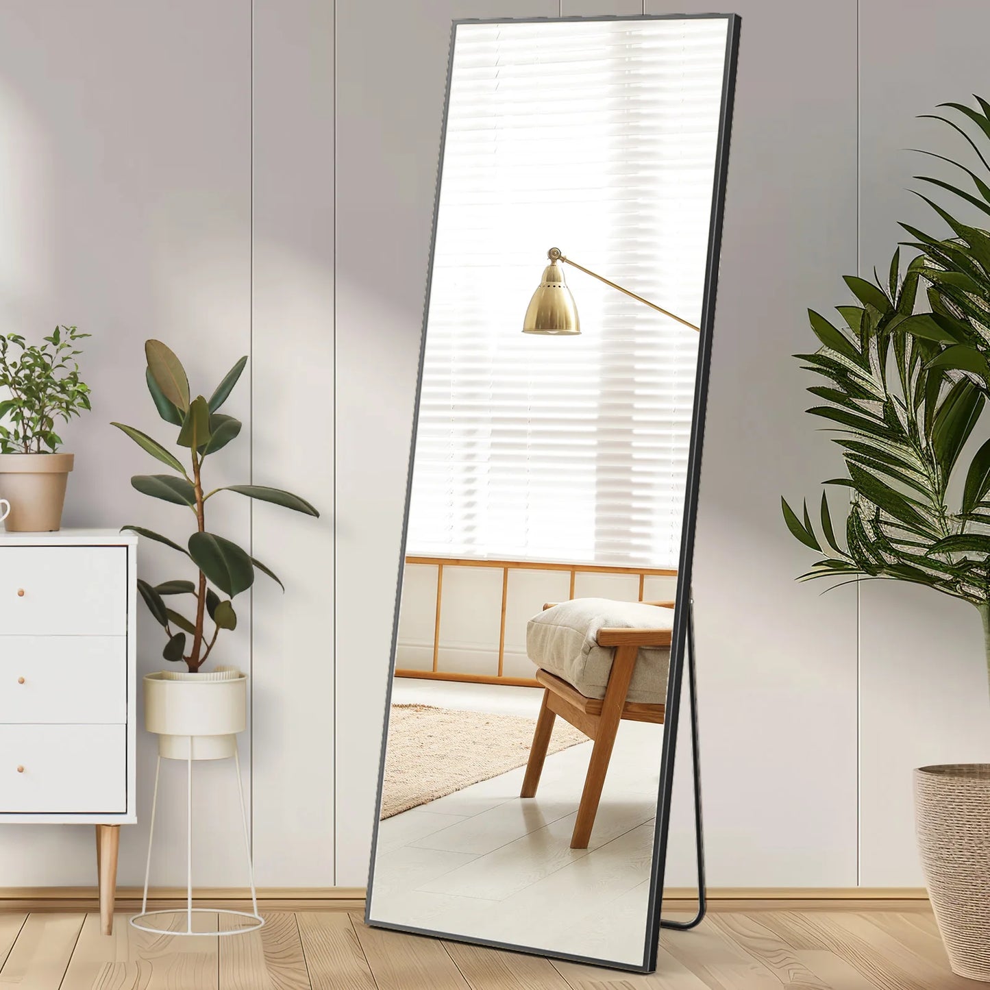 Full Body Wall Mirror 59"x16" Standing