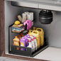 Under Sink Organizers 2 Tier Slide Out Kitchen Cabinet