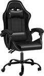 Gaming Adjustable Swivel Racing Office Chair with Footrest