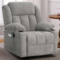 Glider Rocker Swivel Recliner with Massage and Heat