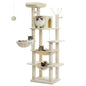 Tall Cat Tower for Indoor Cats with Scratching Posts