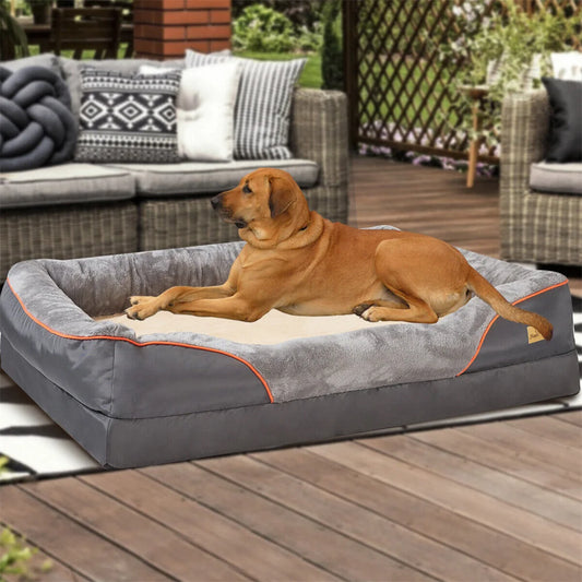 Large Orthopedic Dog Bed Memory Foam