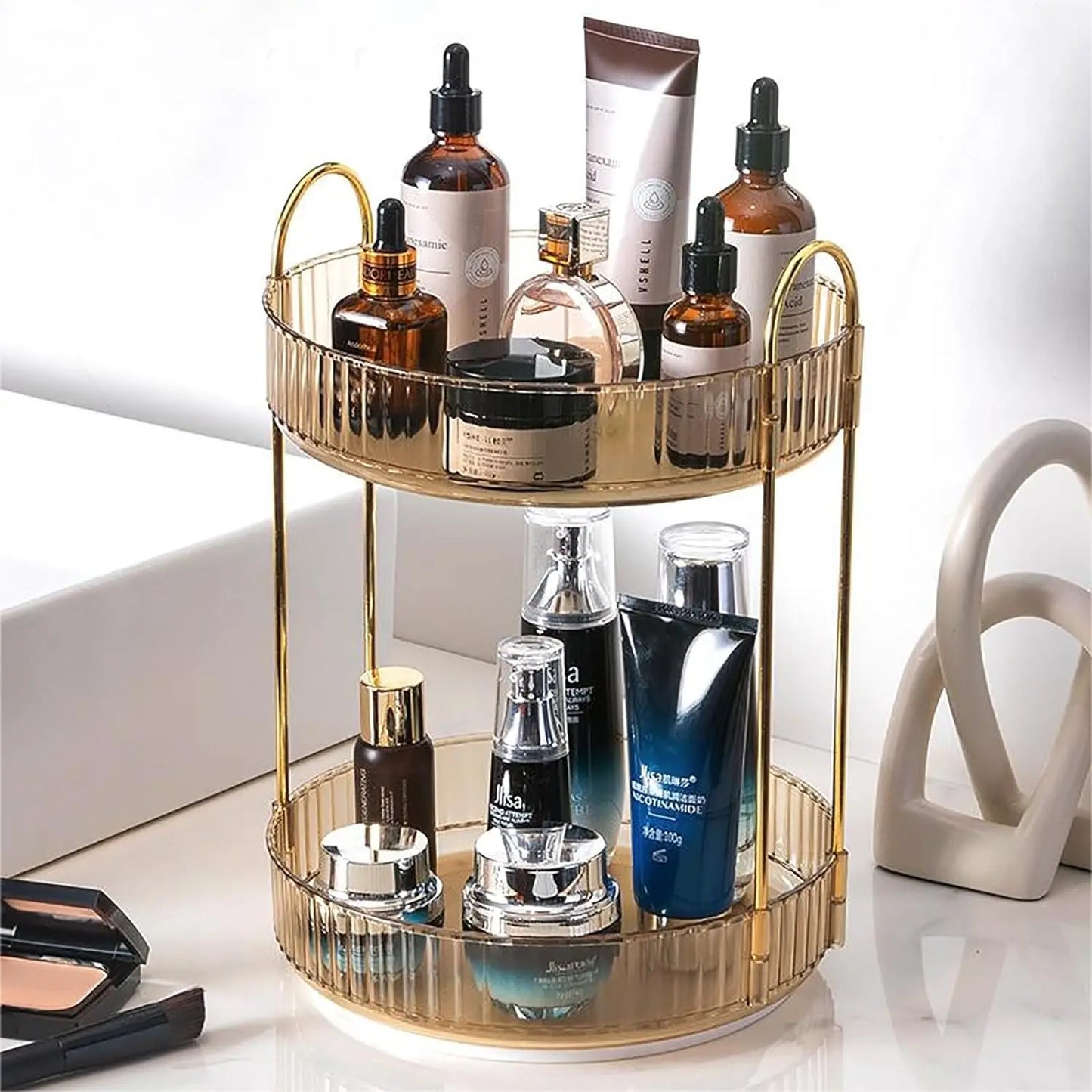 Rotating Makeup Organizer for Skincare Perfume Cosmetic