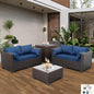 Outdoor Courtyard Furniture Garden Outdoor Sofa Set, 4 Pcs