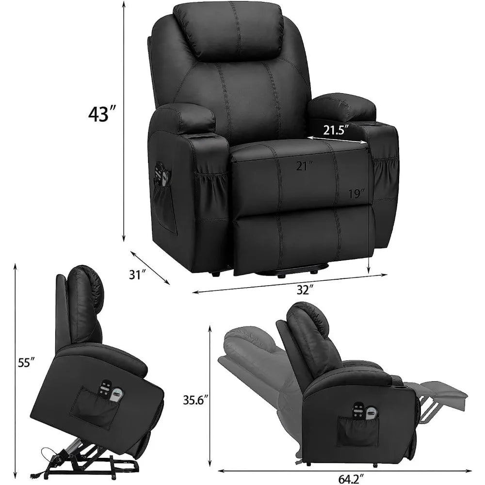 Power Lift Recliner with Massage Chair