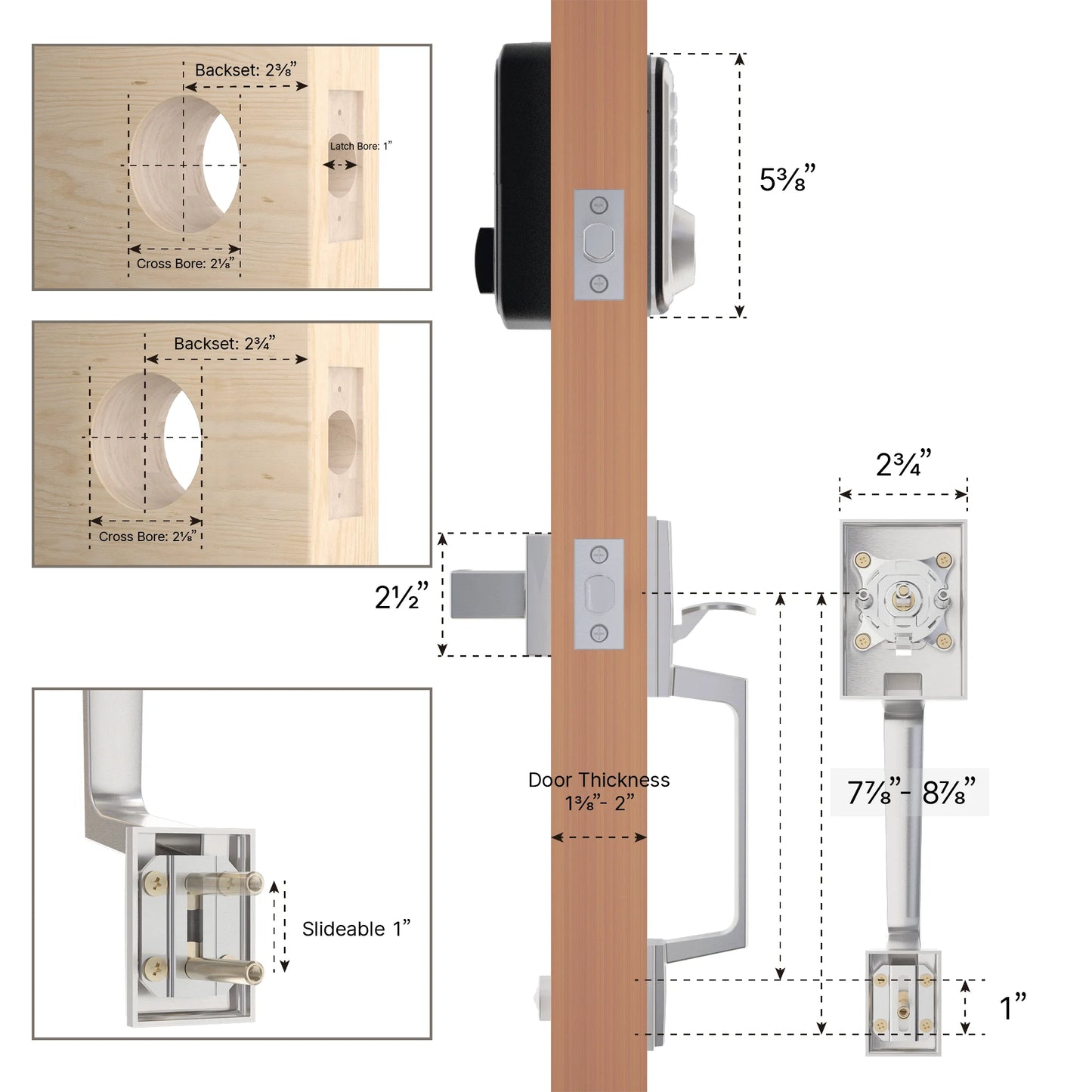 Keypad - Keyless Entry Door Lock Set