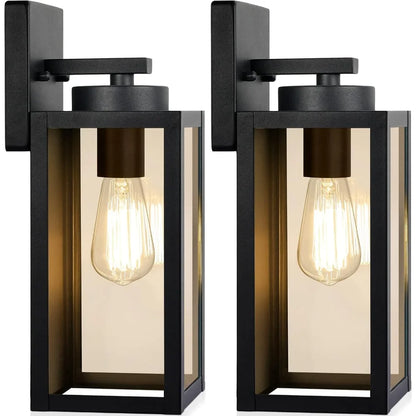 2 Outdoor Wall Light Fixtures, Exterior Lanterns