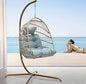 Outdoor Patio Wicker with Stand, Swing Hammock Egg Chair