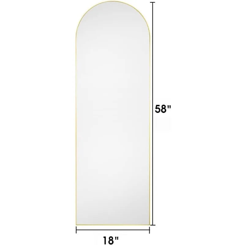 Floor Mirror, Oversized Full Length , Arched 68"×26"