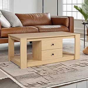 Wooden Coffee Table with Storage