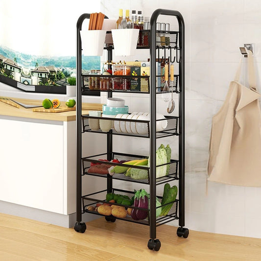 5 Tier Produce Basket Storage Organizer for Kitchen