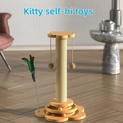 Cat Scratching Post With Toys