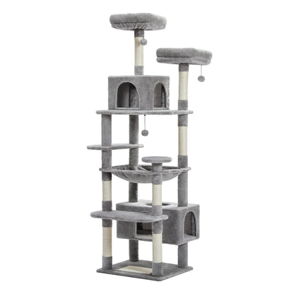 Tall Cat Tower for Indoor Cats with Scratching Posts