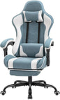 Racing Gamer Chair (Green) Massage Lumbar Support Computer Armchair