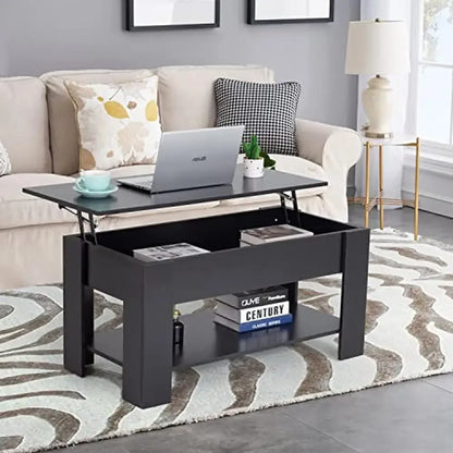 Modern Lift Top Coffee Table Hidden Storage