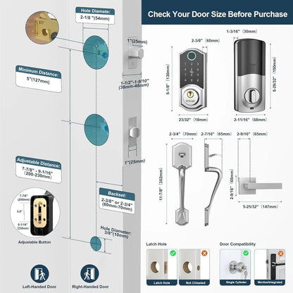 Smart Front Door Lock Set