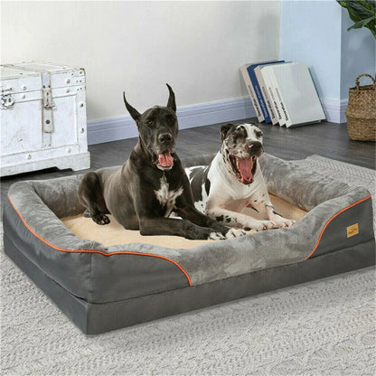 Large Orthopedic Dog Bed Memory Foam