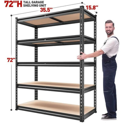 2000LBS Garage Shelving 72''H