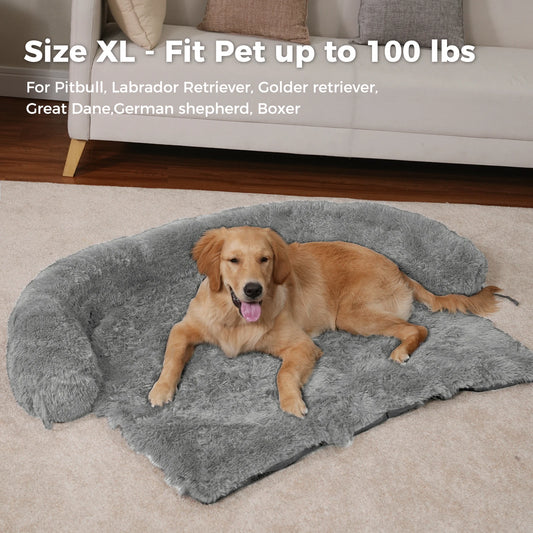 Fluffy Dog Sofa Sleeping Bed Washable