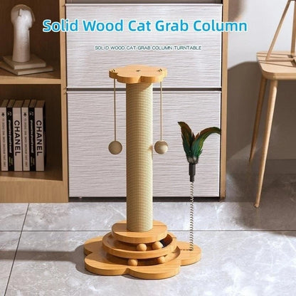 Cat Scratching Post With Toys