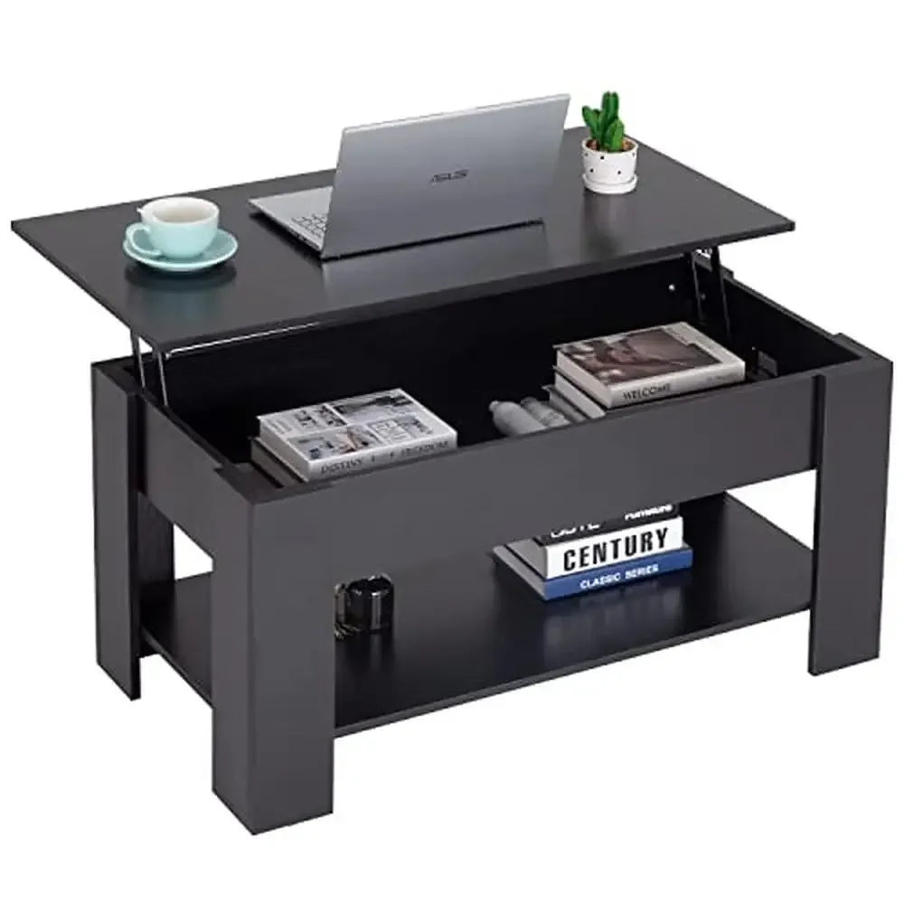 Modern Lift Top Coffee Table Hidden Storage