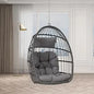 Indoor Outdoor 360 Swivel Hanging Egg Chair Patio Basket Chair