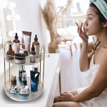 Rotating Makeup Organizer for Skincare Perfume Cosmetic