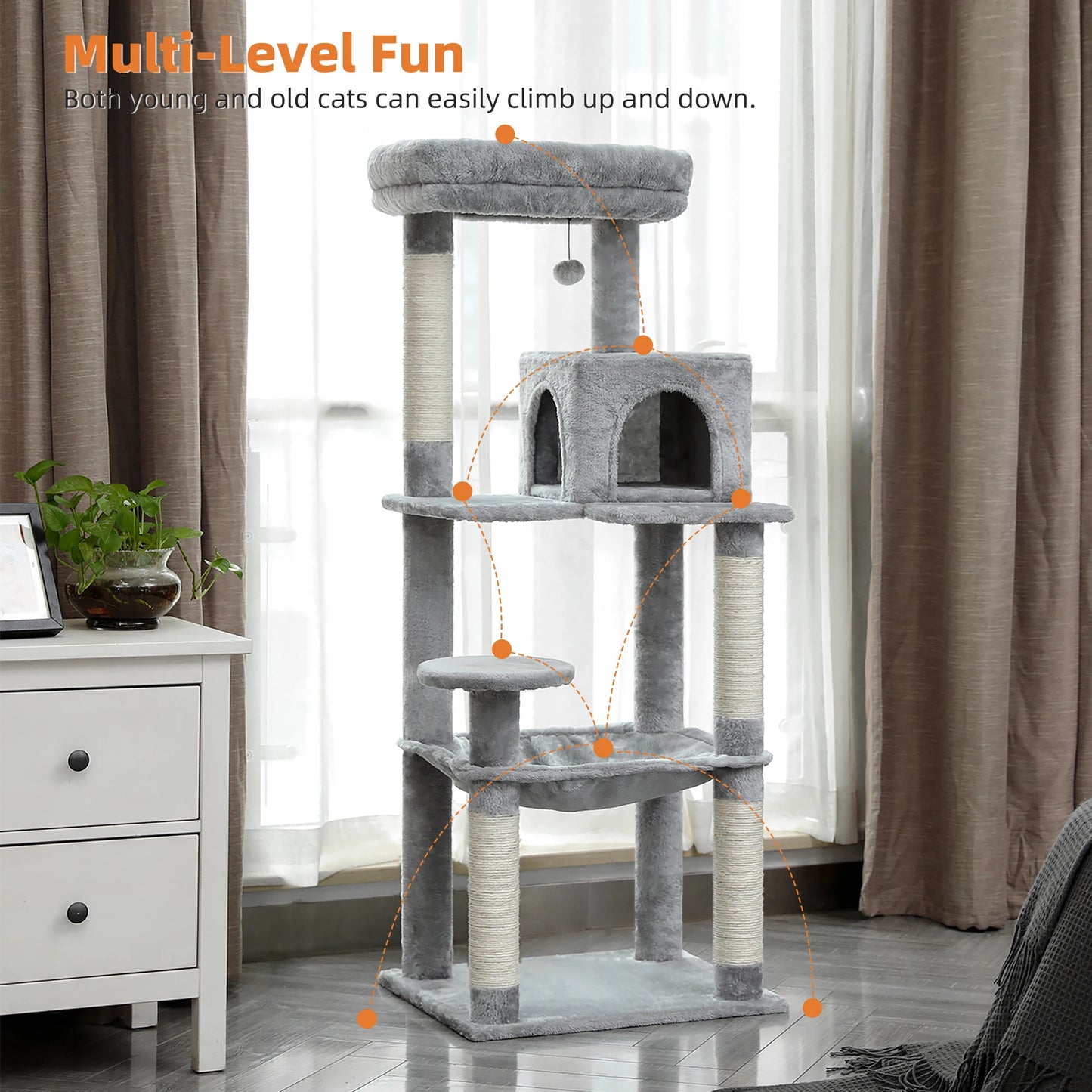 Cat Tower Scratching Posts Cozy Perch