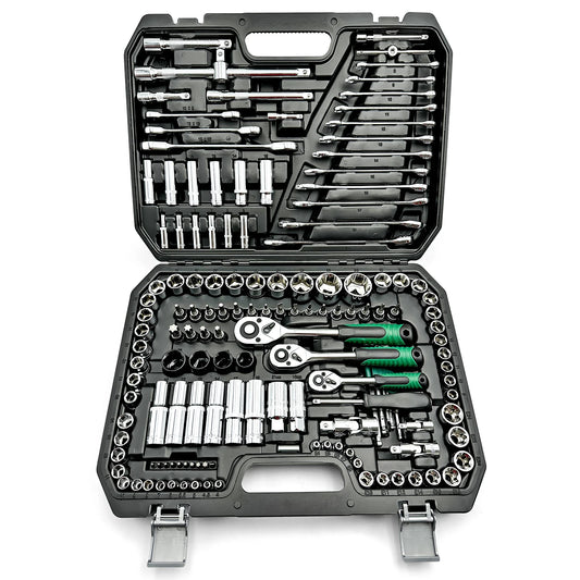 151pcs Drive Socket Set, 1/2 1/4 3/8 Inch Ratchet Wrench Set