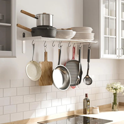 Kitchen Organization and Storage Rack, with 10 S Hooks