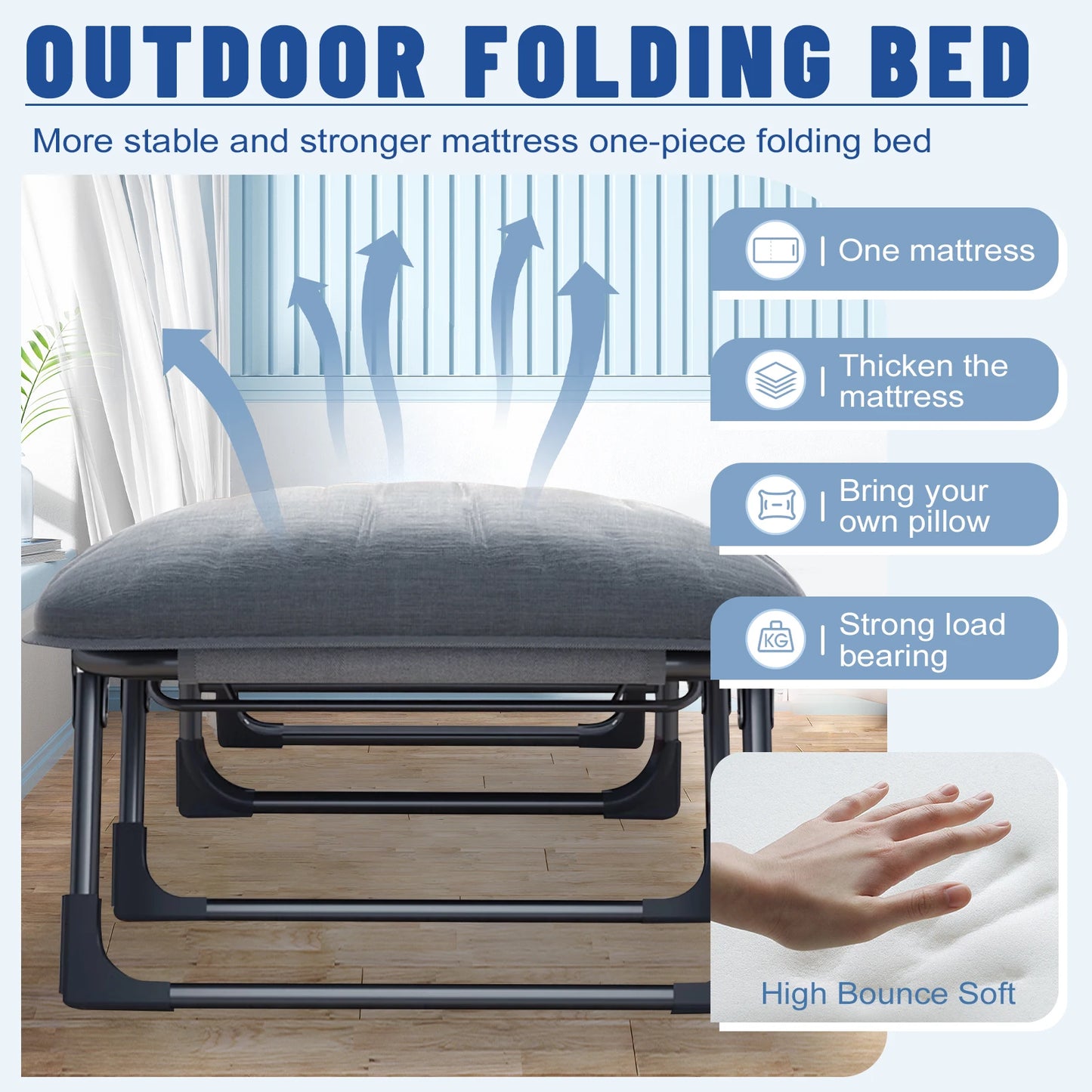 Portable & Folding Cots Outdoor Bed for Camping